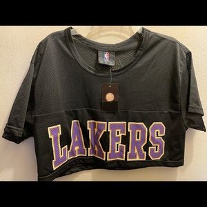 NBA LA Lakers Cropped Mesh Jersey